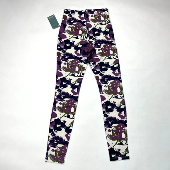 LYSSE 1306 Tummy Control Purple Floral Leggings Women S NWT High Rise Stretch - Picture 2 of 7